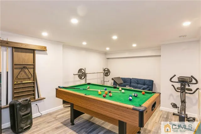 a room with furniture