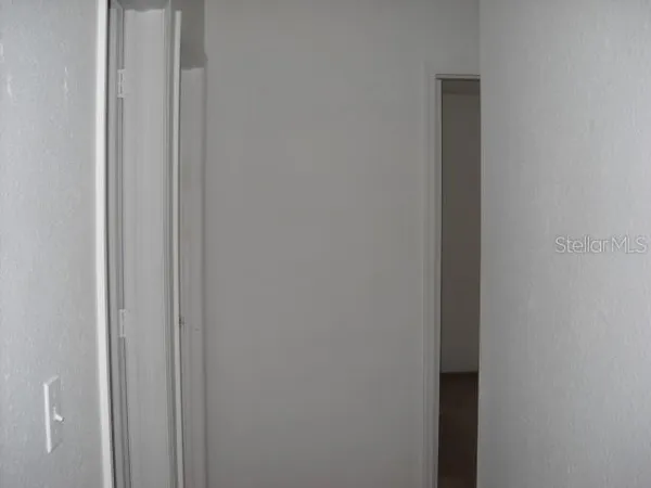 a close up view of a closet