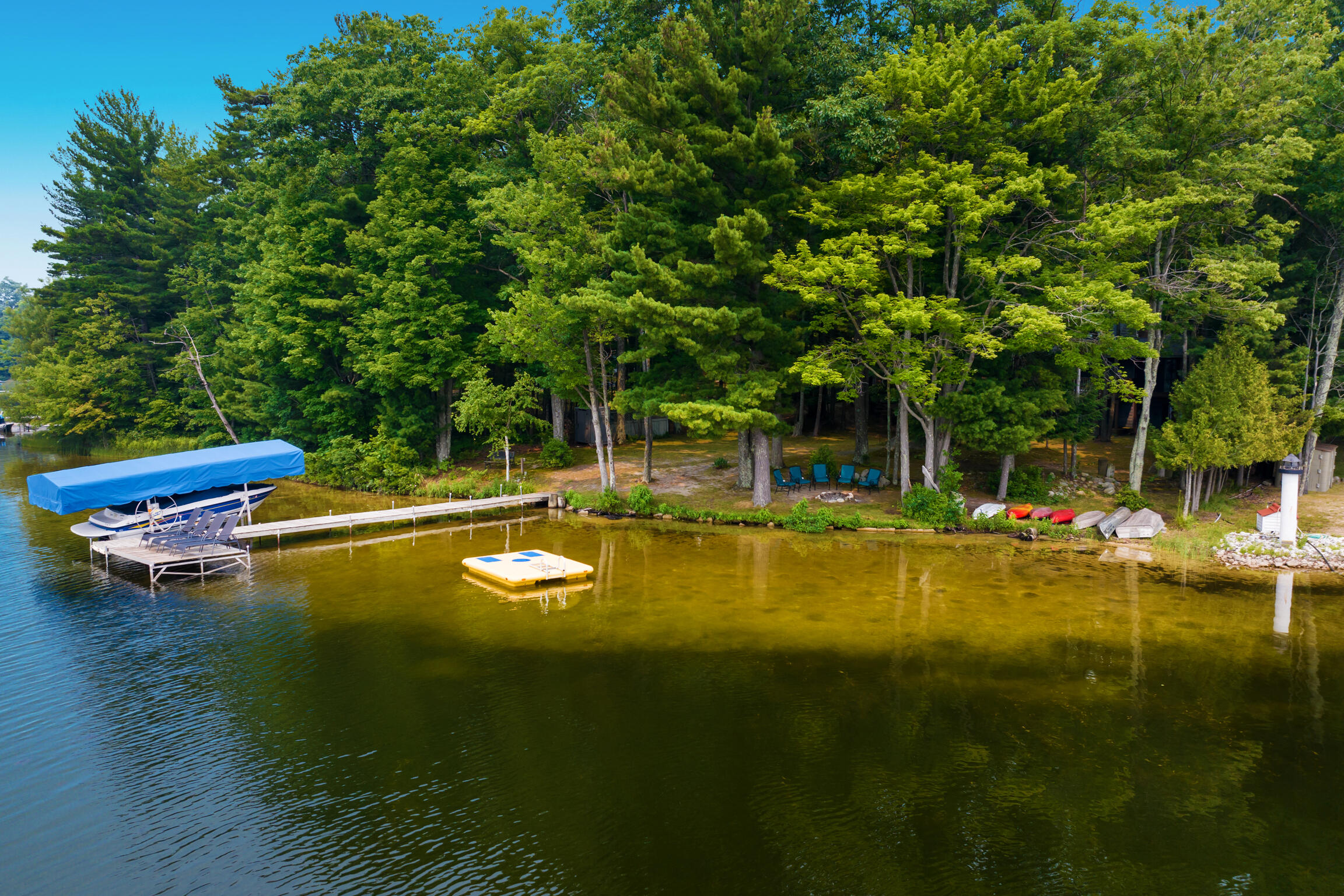 8837 Johnson Road Kaleva, MI 49645 - Photo 4 of 44 46-Aerial-View-6