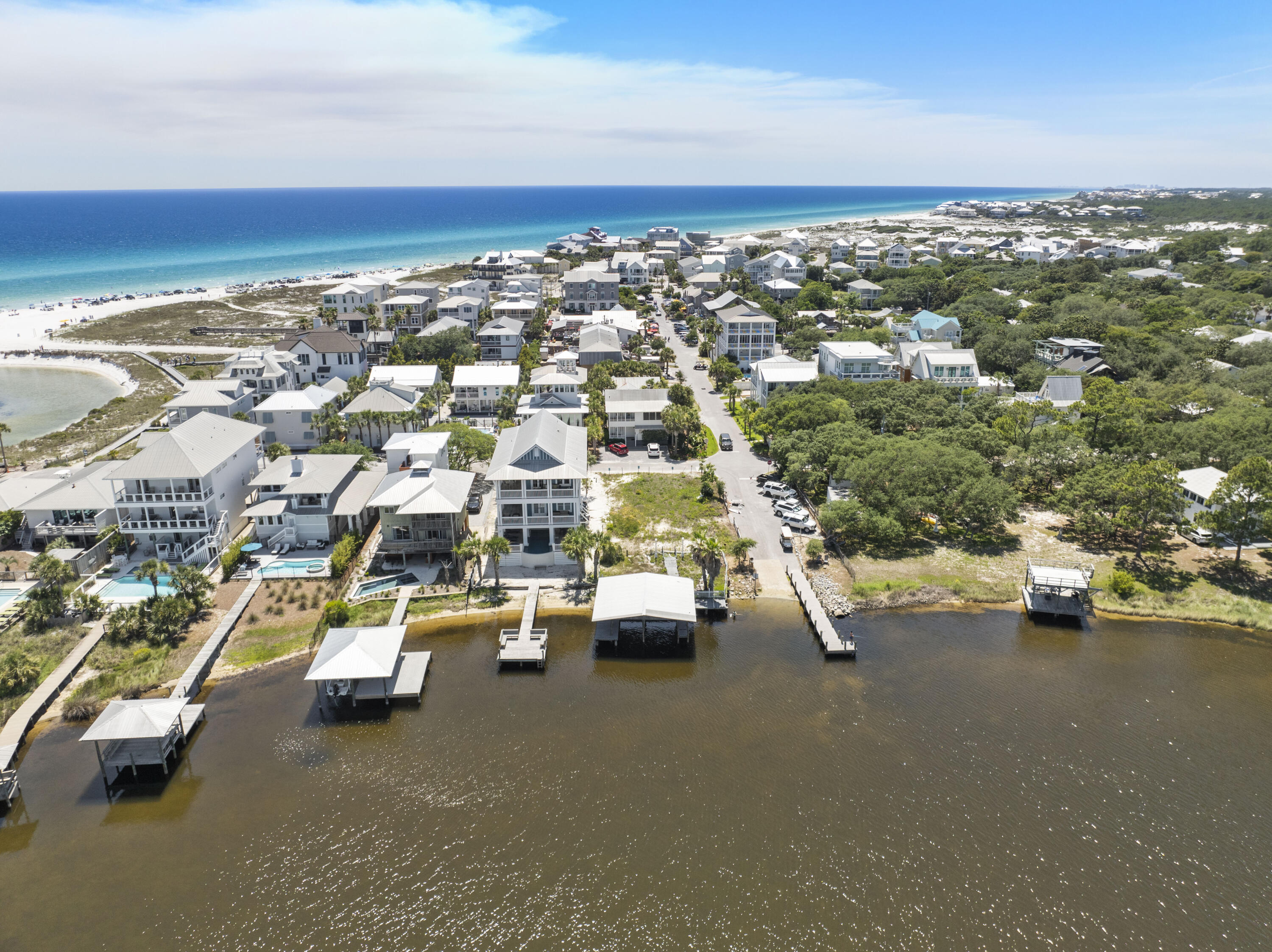 109 Banfill Road Santa Rosa Beach, FL 32459 - Photo 27 of 32 an aerial view of a city with parking