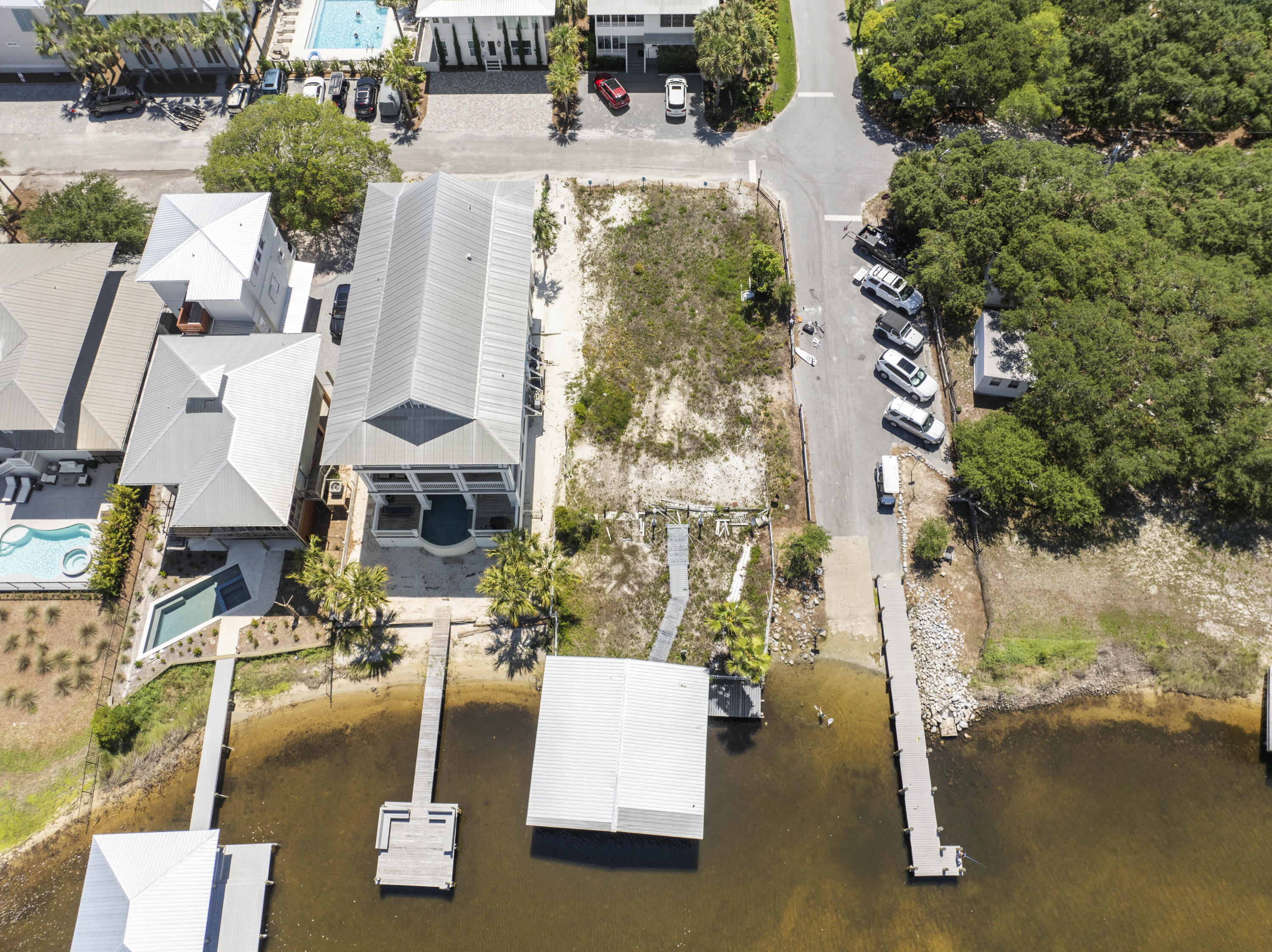 109 Banfill Road Santa Rosa Beach, FL 32459 - Photo 30 of 32 an aerial view of residential houses with outdoor space
