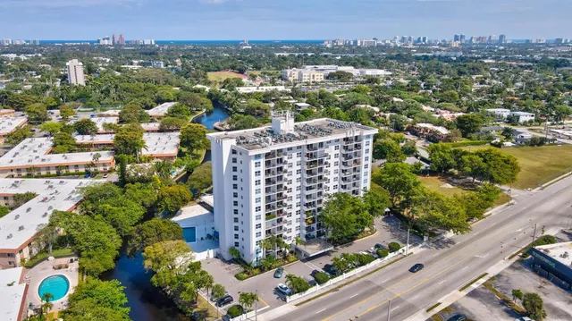an aerial view of city