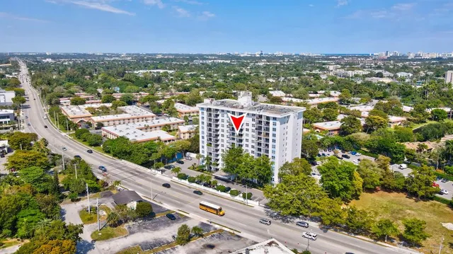 an aerial view of city
