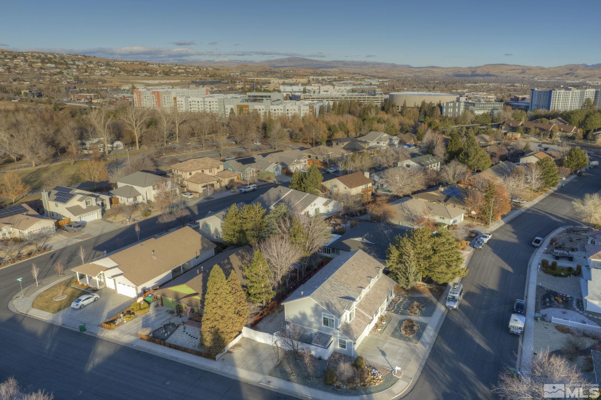 580 Creighton Way Reno, NV 89503 - Photo 3 of 40 an aerial view of residential houses with outdoor space