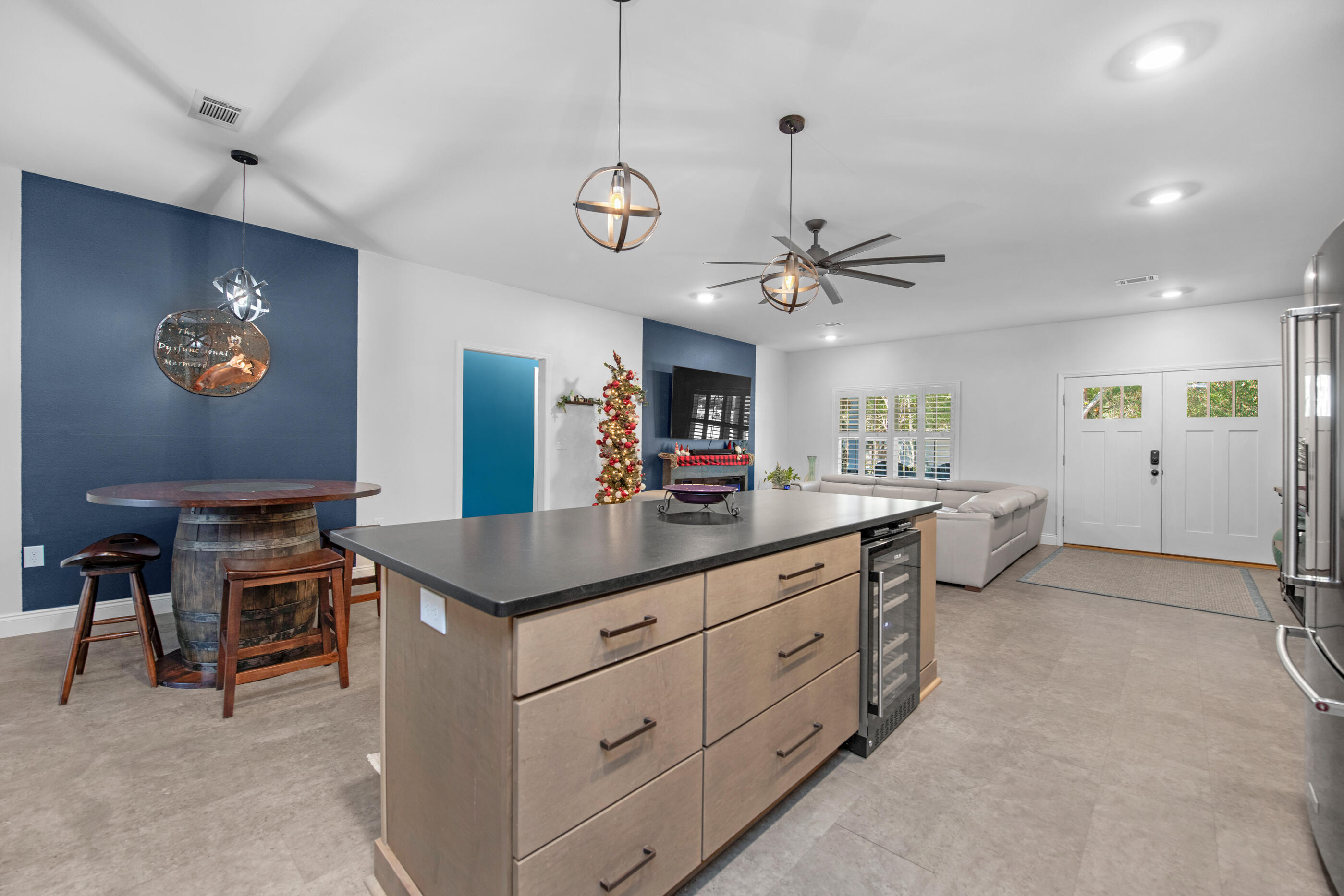 342 Eastern Street Freeport, FL 32439 - Photo 20 of 77 a kitchen with granite countertop a sink cabinets and window