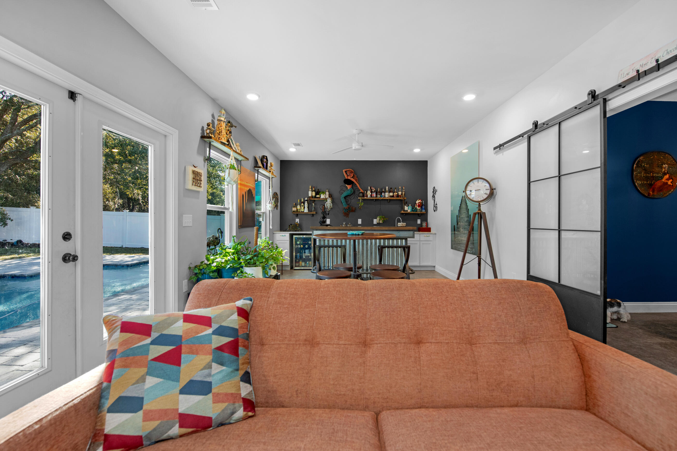 342 Eastern Street Freeport, FL 32439 - Photo 57 of 77 French doors open to the heated pool