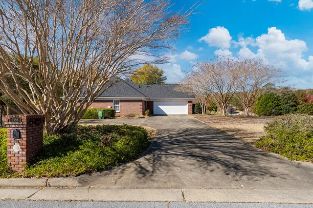 a view of road and trees
