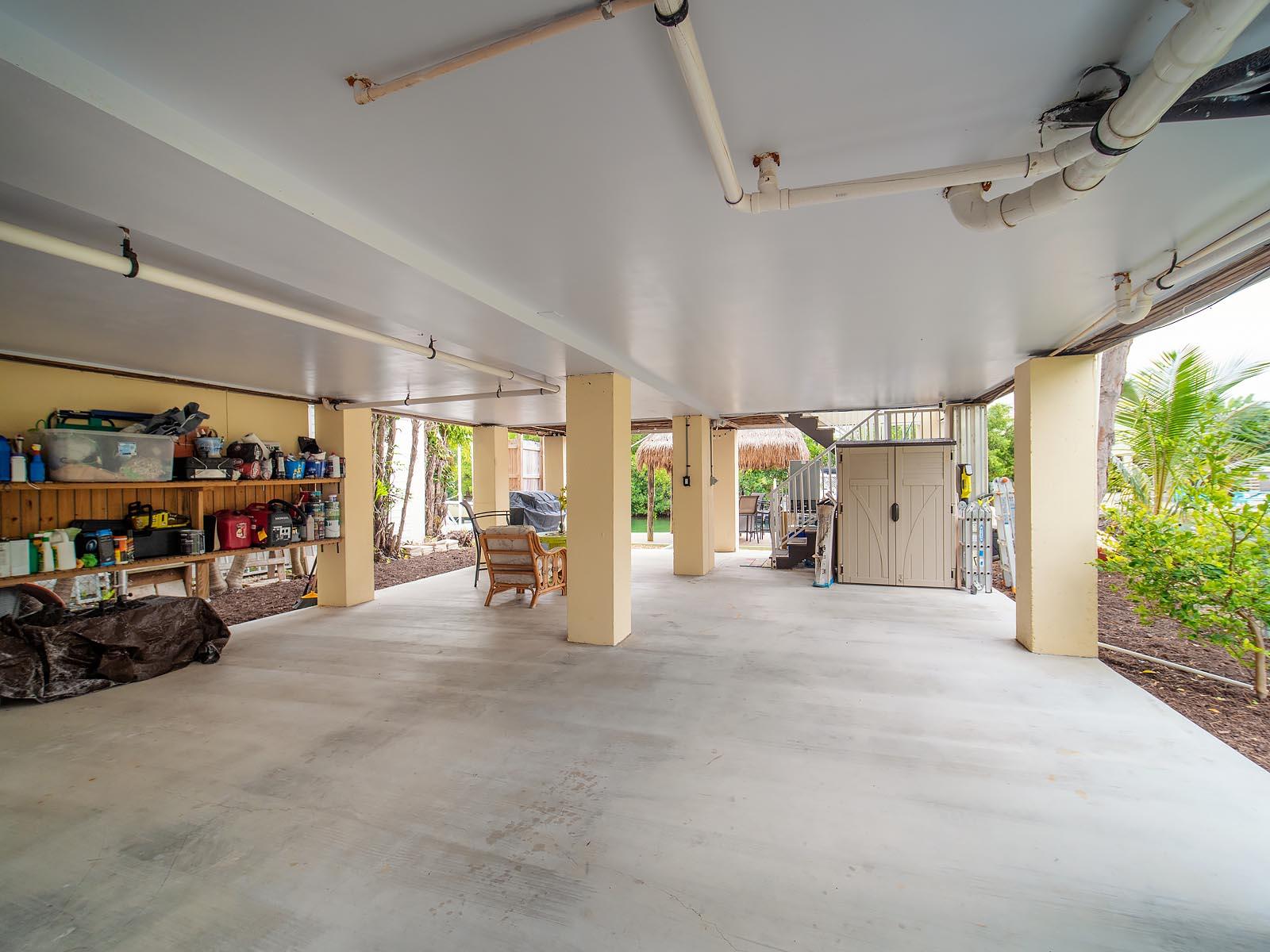 83 Palm Drive Key West, FL 33040 - Photo 24 of 35 a view of a room with furniture and a garage