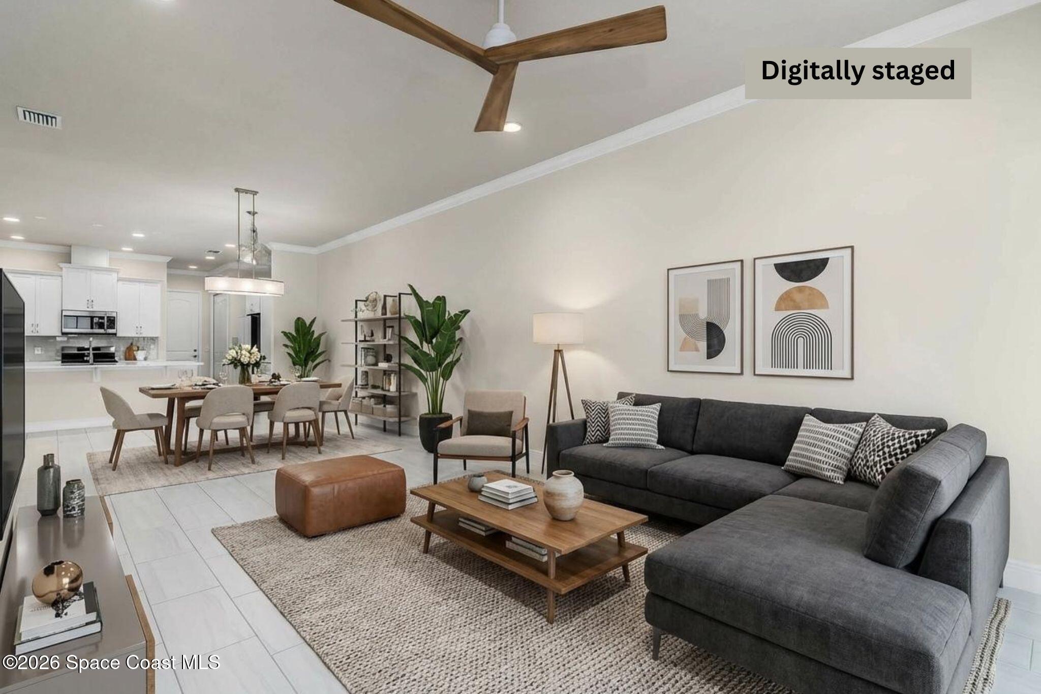 7929 Cache Crk Lane Melbourne, FL 32940 - Photo 10 of 45 a living room with furniture and a couch