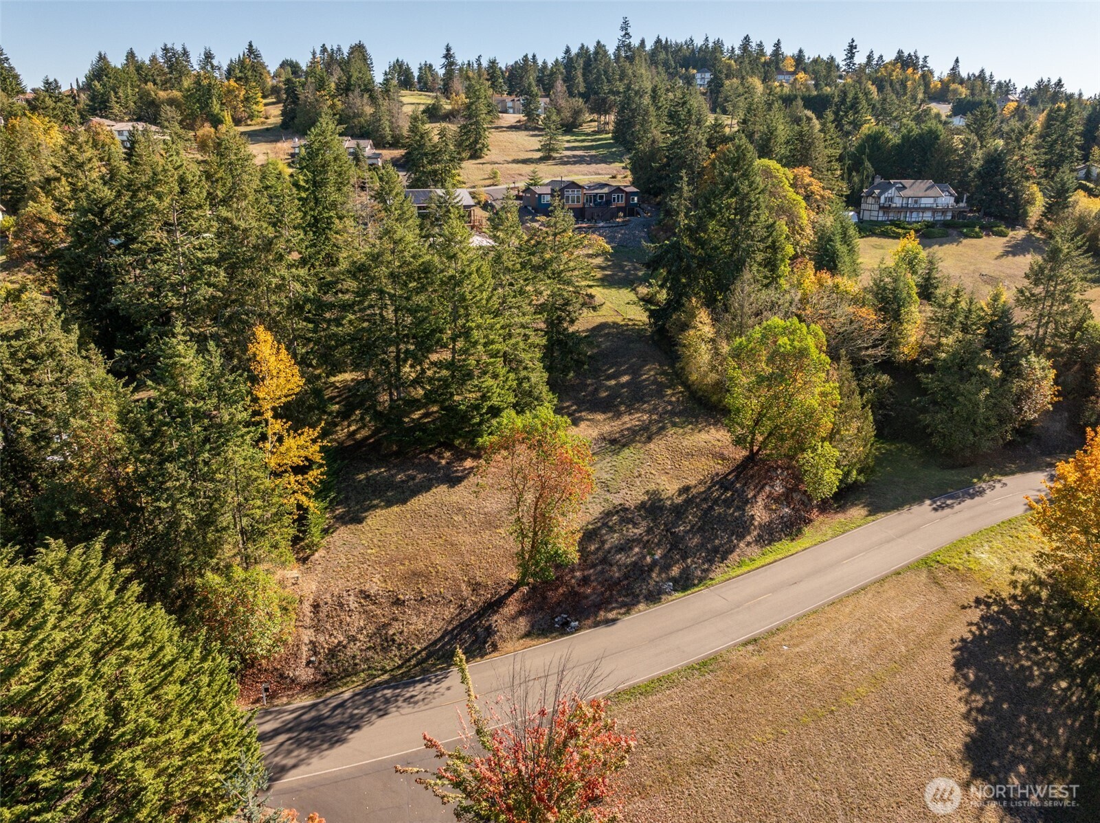 1051 Fox Hollow Road Sequim, WA 98382 - Photo 15 of 40 a view of a yard with wooden fence