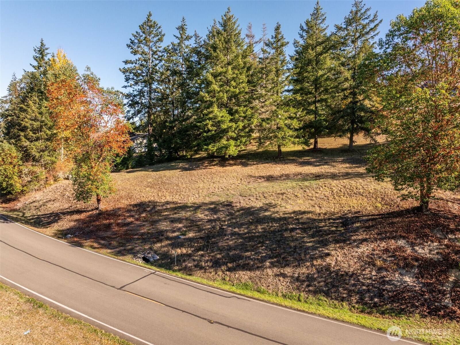 1051 Fox Hollow Road Sequim, WA 98382 - Photo 19 of 40 a view of a yard with wooden fence