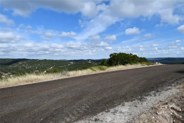 a view of a lake from a yard