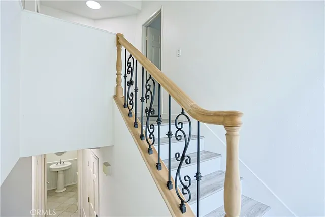 a view of walk in closet with window