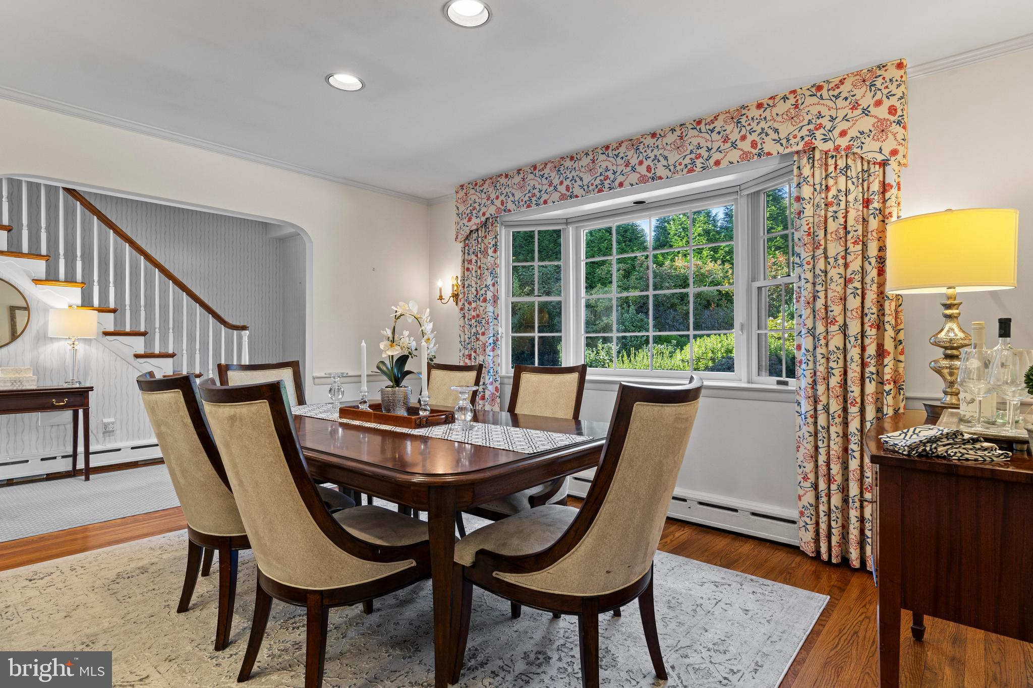 590 Cricket Lane Wayne, PA 19087 - Photo 20 of 65 a dining room with furniture a rug and wooden floor