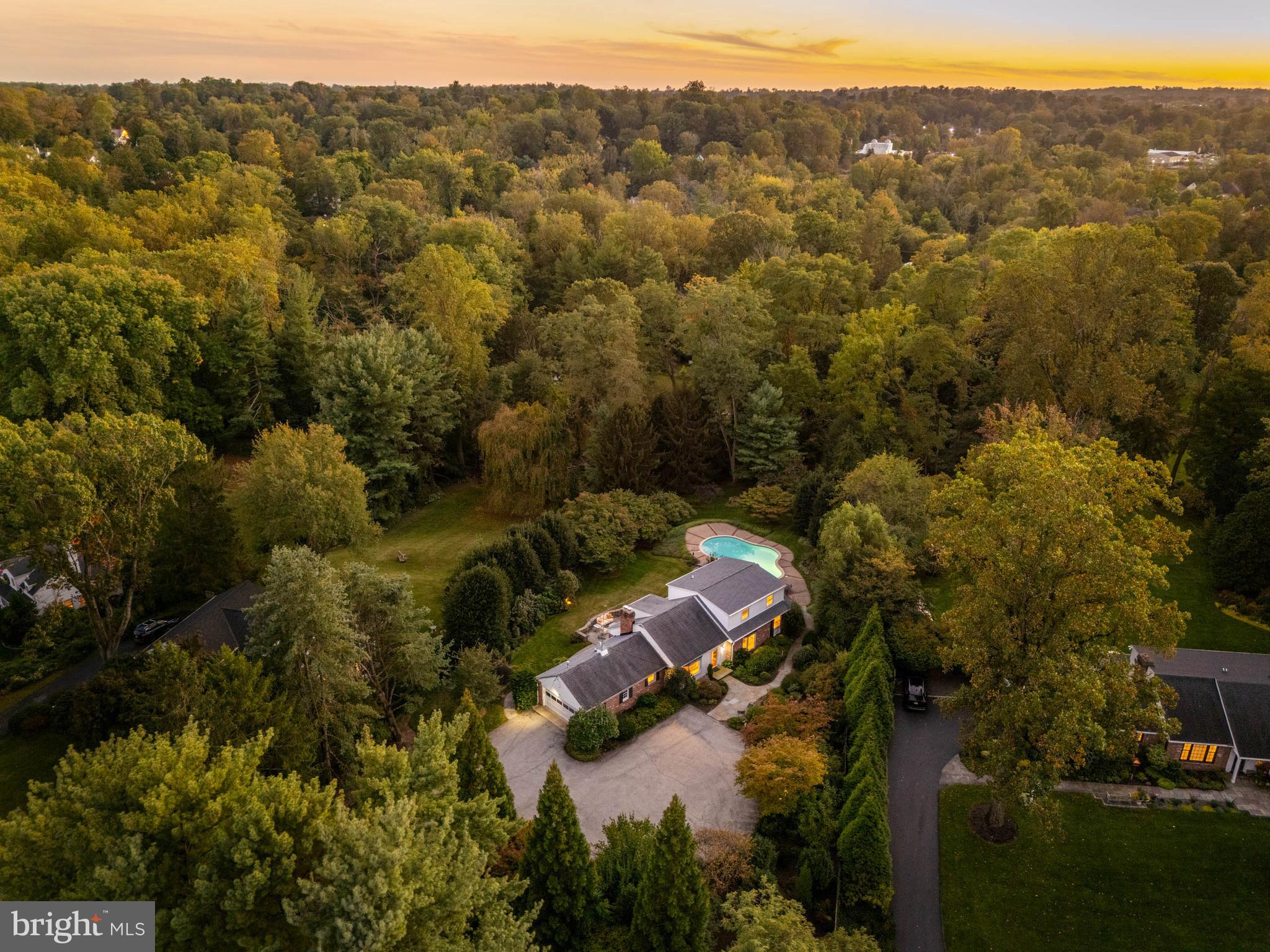 590 Cricket Lane Wayne, PA 19087 - Photo 6 of 65 an aerial view of a house with a yard