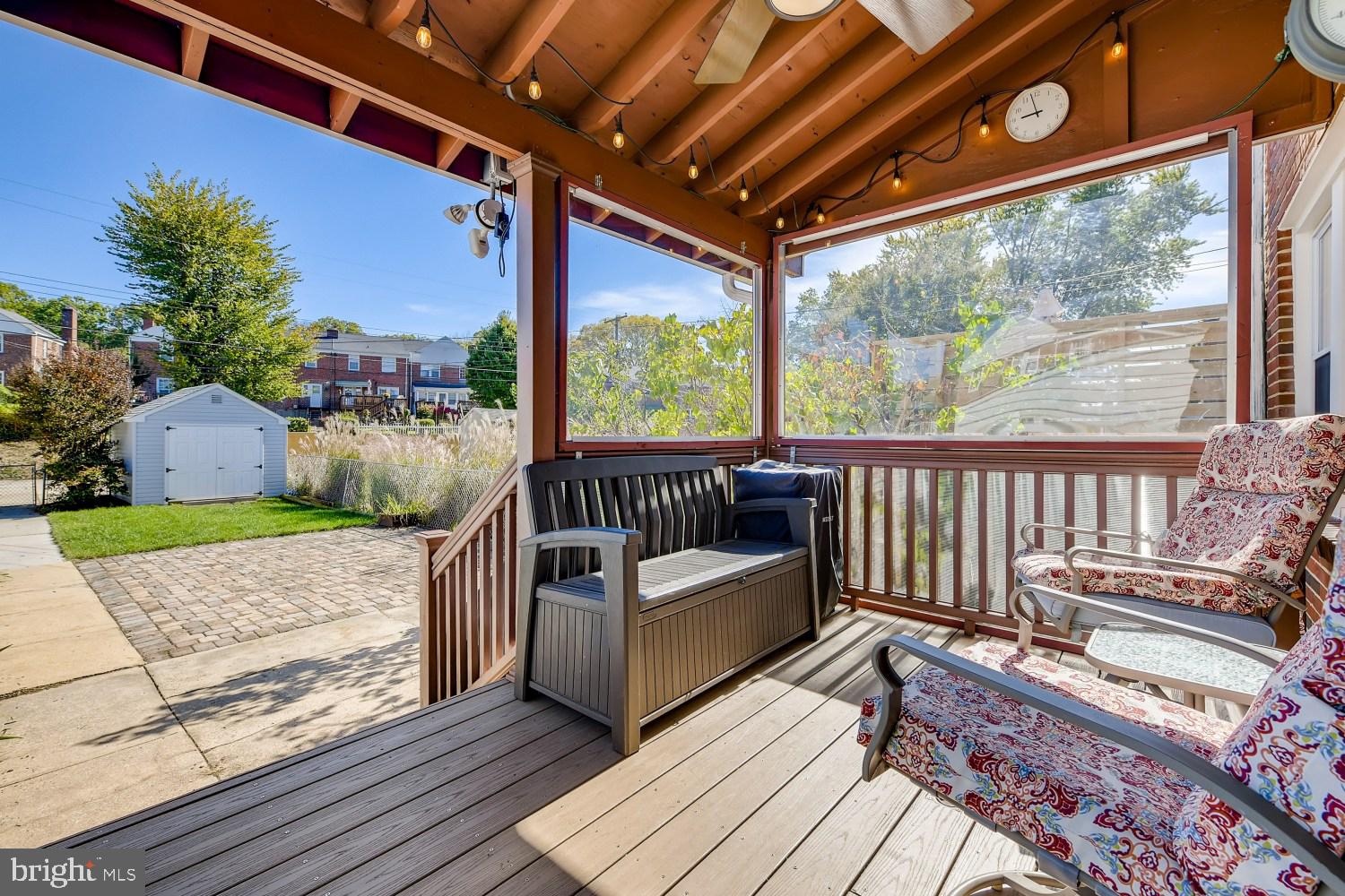 1734 Glen Ridge Road Towson, MD 21286 - Photo 25 of 32 Awesome rear covered deck / ceiling fan