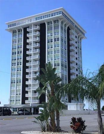 a front view of a building
