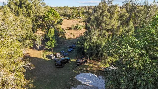 a view of a lake with sitting area