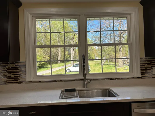a view of a bathtub in bathroom
