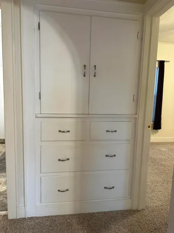 a view of a closet
