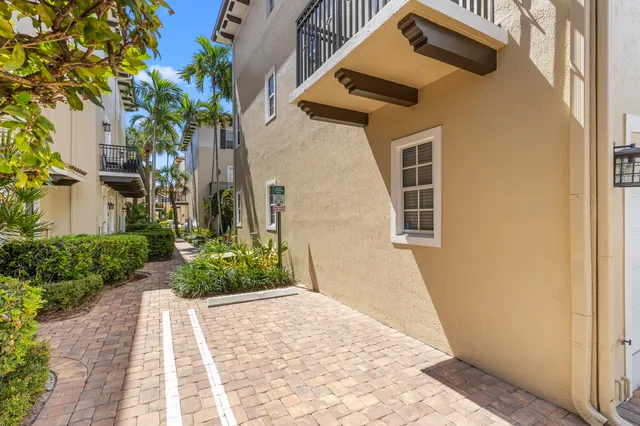 a front view of a building with street view