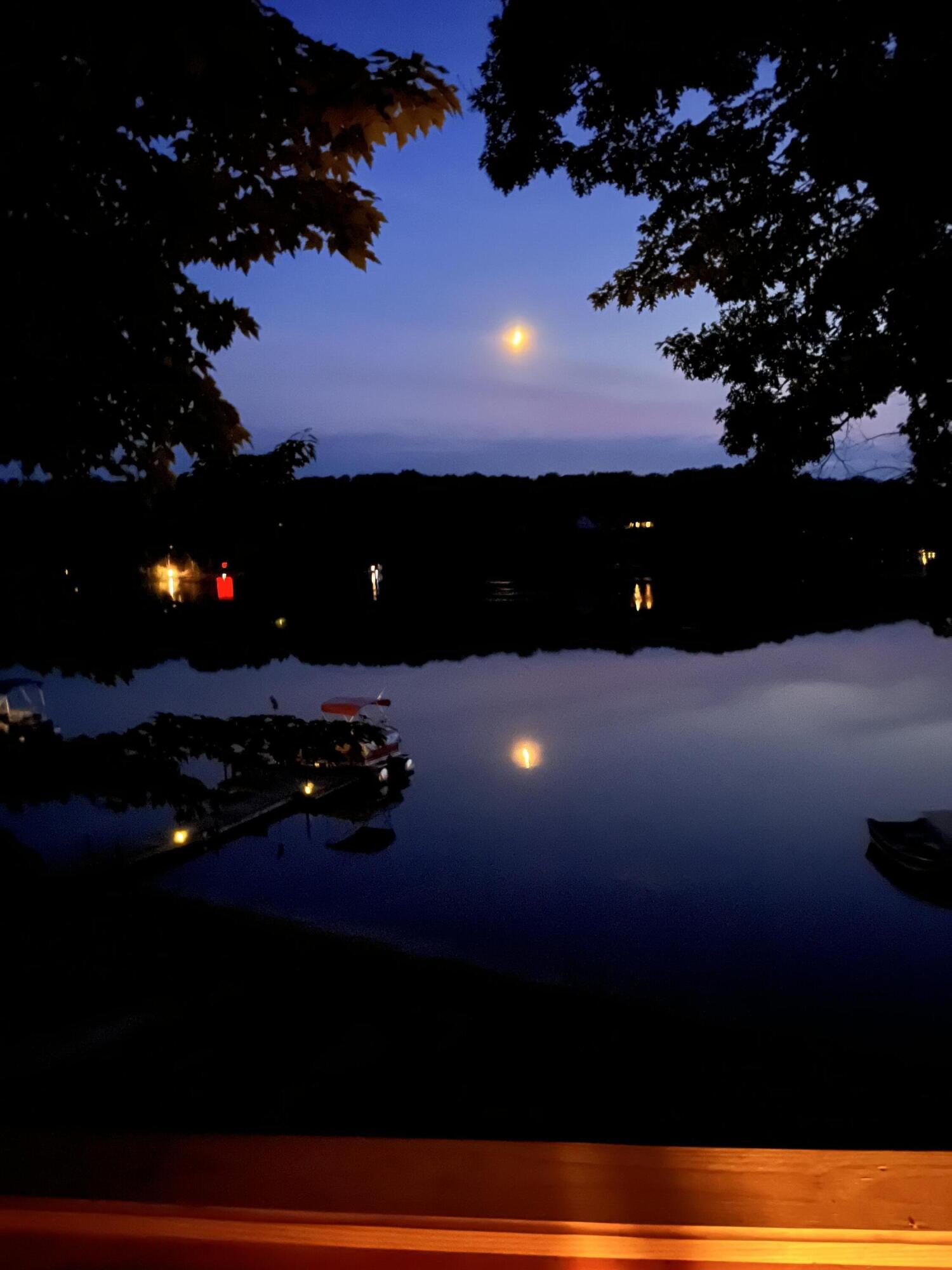6373 East Trail Ridge Road Fountain, MI 49410 - Photo 9 of 62 Moon over lake