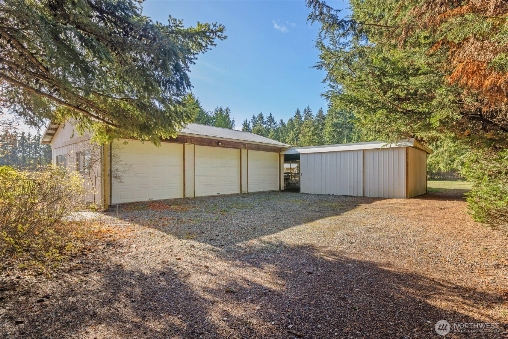 132 Cosmos Lane Port Angeles, WA 98362 - Photo 32 of 40 a view of garage and yard