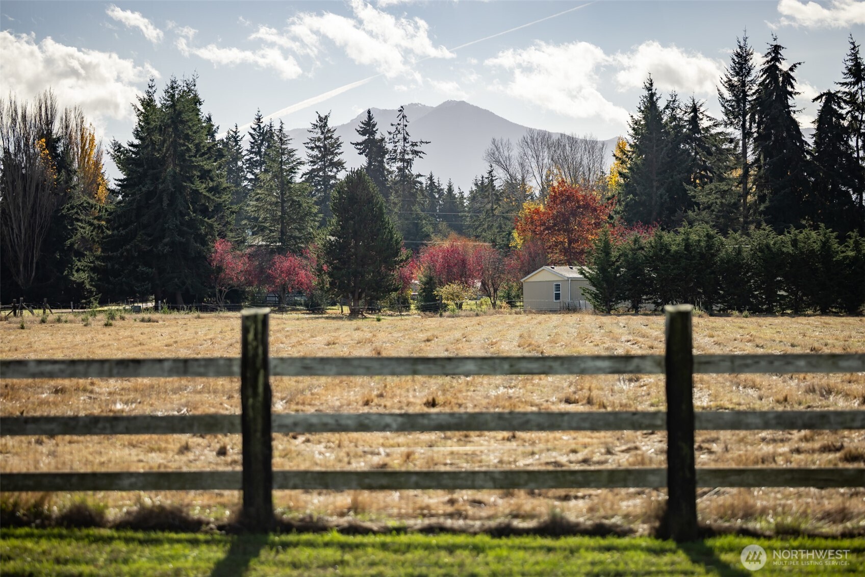 132 Cosmos Lane Port Angeles, WA 98362 - Photo 34 of 40 a view of a yard with wooden fence