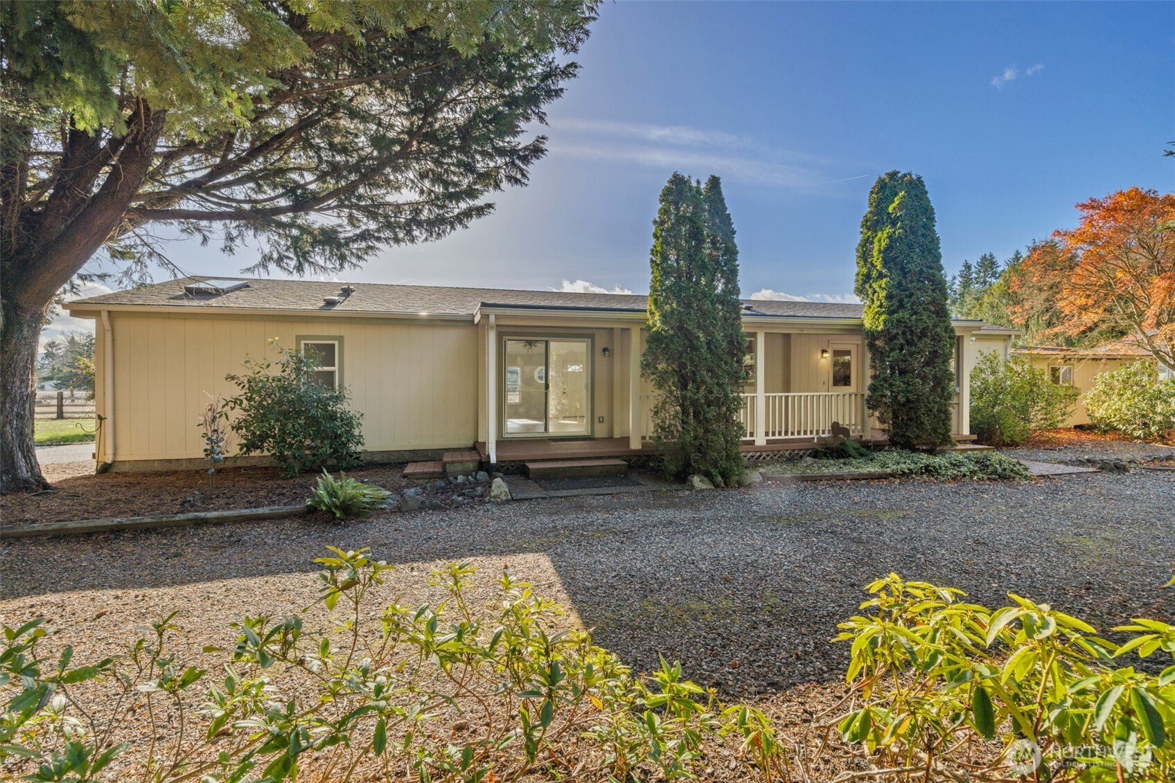 132 Cosmos Lane Port Angeles, WA 98362 - Photo 40 of 40 front view of a house with a yard