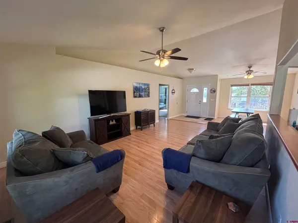 a bedroom with a bed