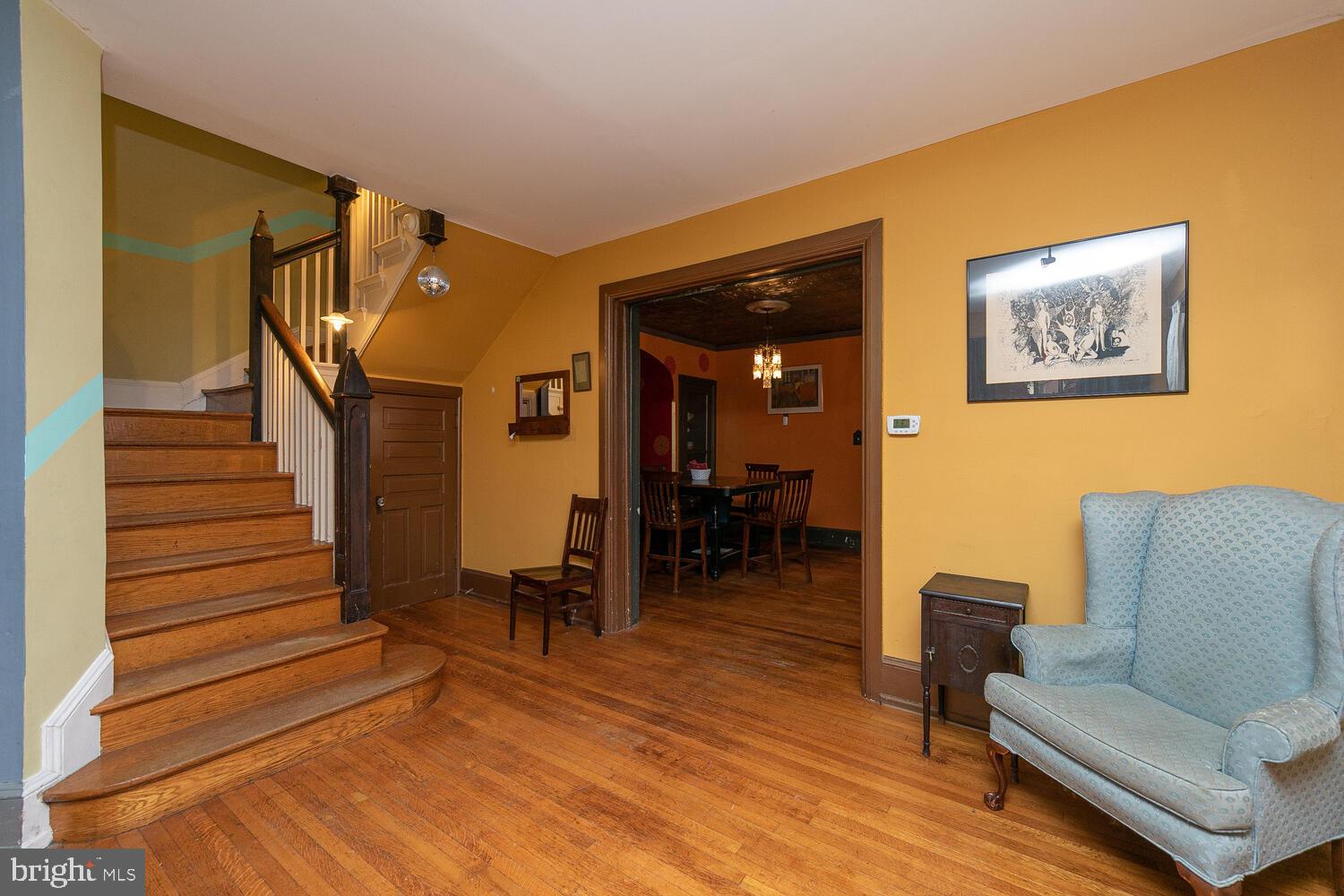 6705 Cresheim Road Philadelphia, PA 19119 - Photo 4 of 36 a living room with furniture and a wooden floor