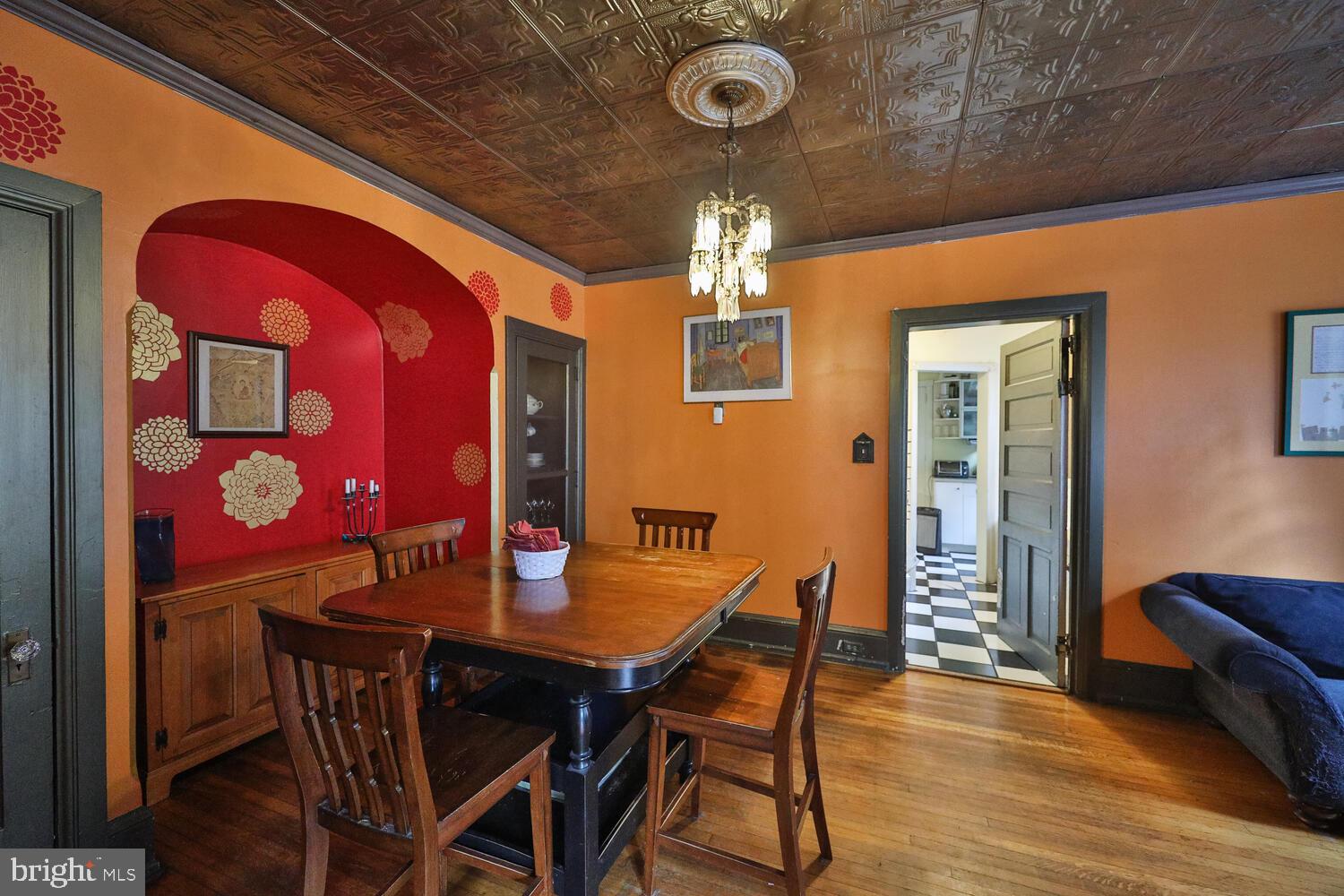 6705 Cresheim Road Philadelphia, PA 19119 - Photo 8 of 36 a view of a dining room with furniture and chandelier