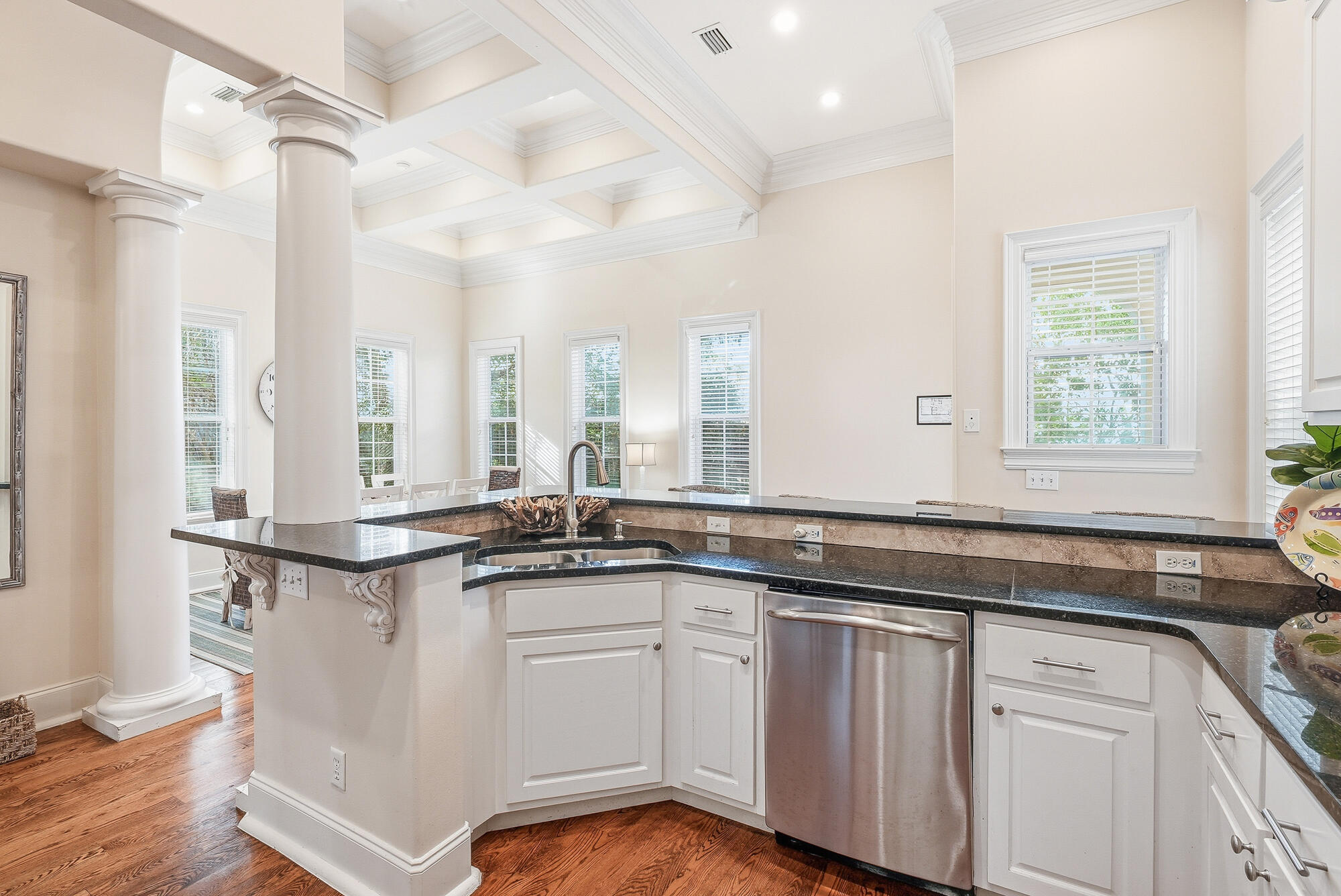 156 Palmeira Way Santa Rosa Beach, FL 32459 - Photo 13 of 58 a kitchen with granite countertop a sink and cabinets