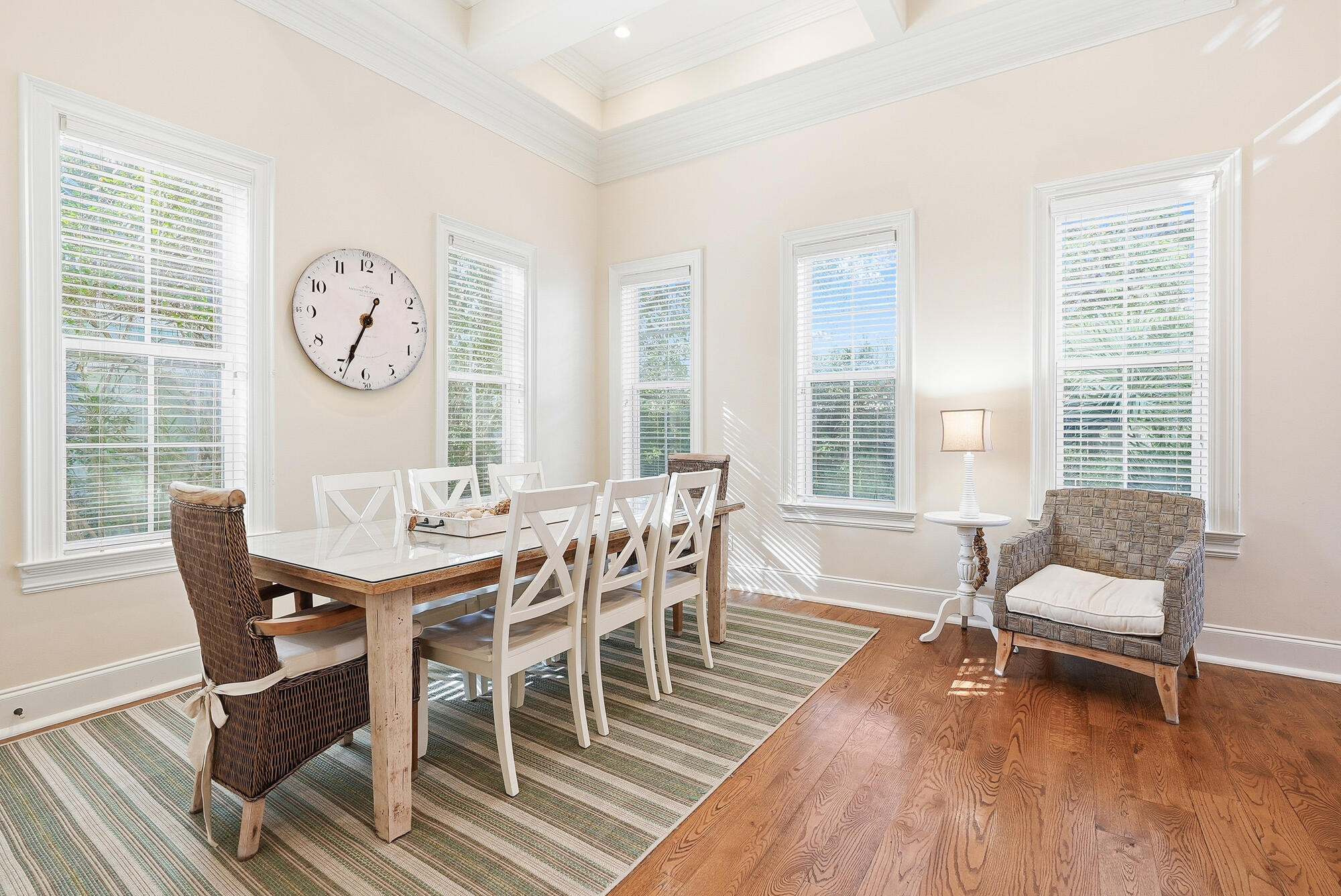 156 Palmeira Way Santa Rosa Beach, FL 32459 - Photo 14 of 58 a view of a dining room with furniture window and wooden floor