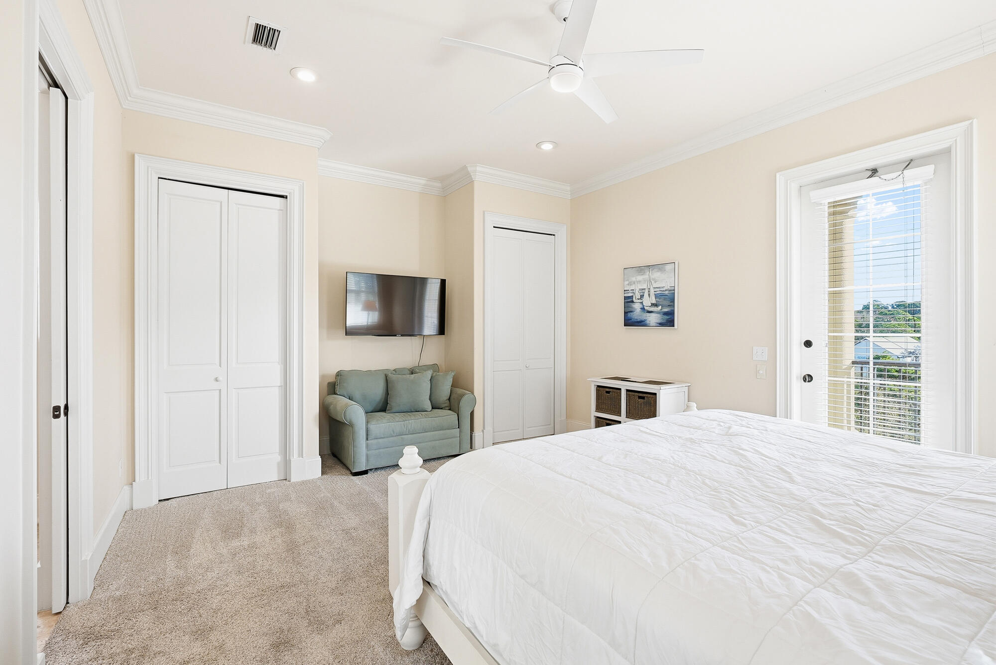 156 Palmeira Way Santa Rosa Beach, FL 32459 - Photo 36 of 58 a bedroom with a bed and a couch