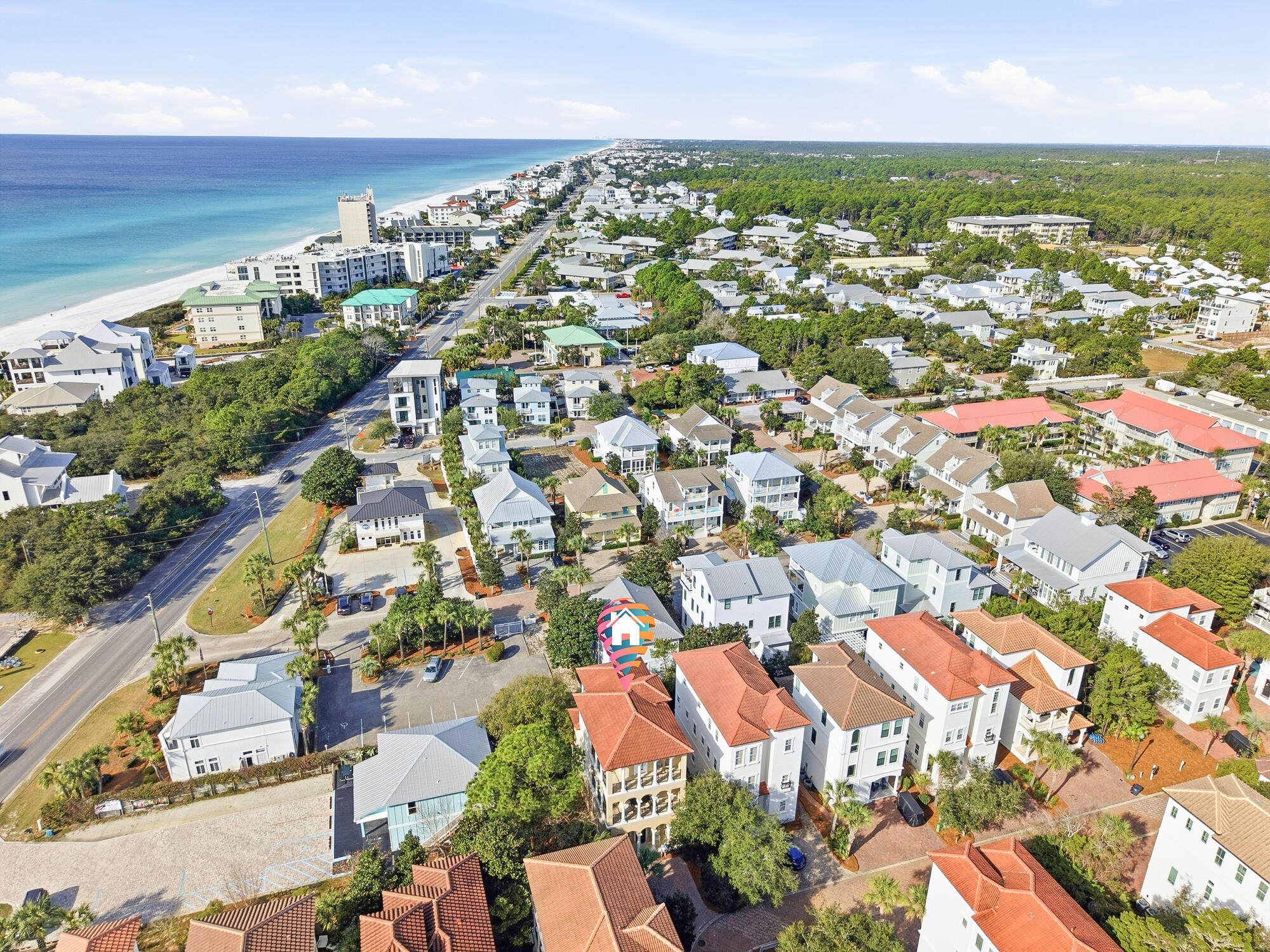 156 Palmeira Way Santa Rosa Beach, FL 32459 - Photo 57 of 58 an aerial view of residential houses with outdoor space