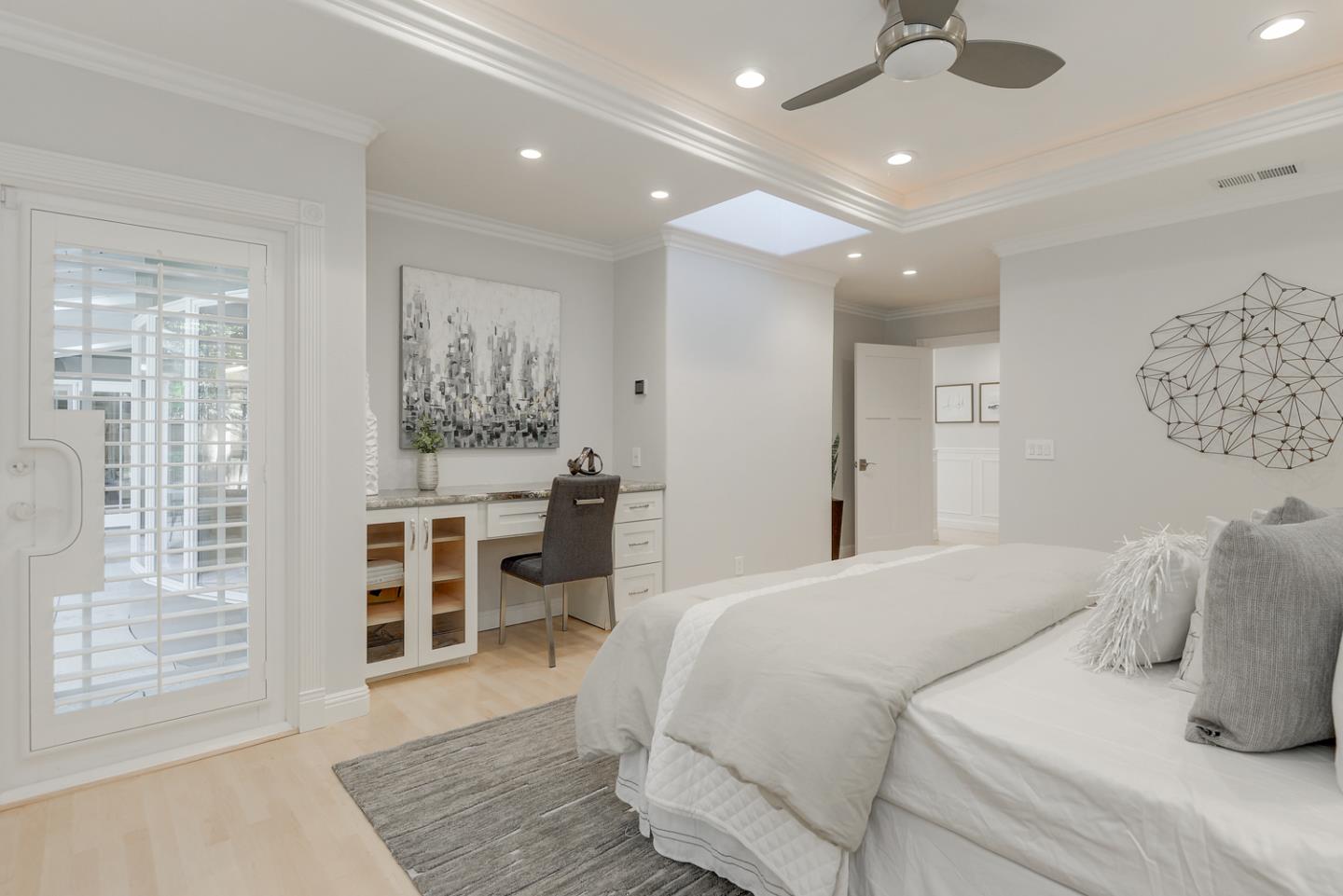 1445 Meadow Lane Mountain View, CA 94040 - Photo 21 of 33 a bedroom with a large bed and a window