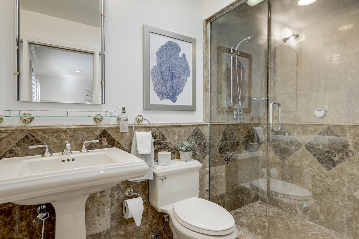 1445 Meadow Lane Mountain View, CA 94040 - Photo 26 of 33 a bathroom with a sink and a mirror