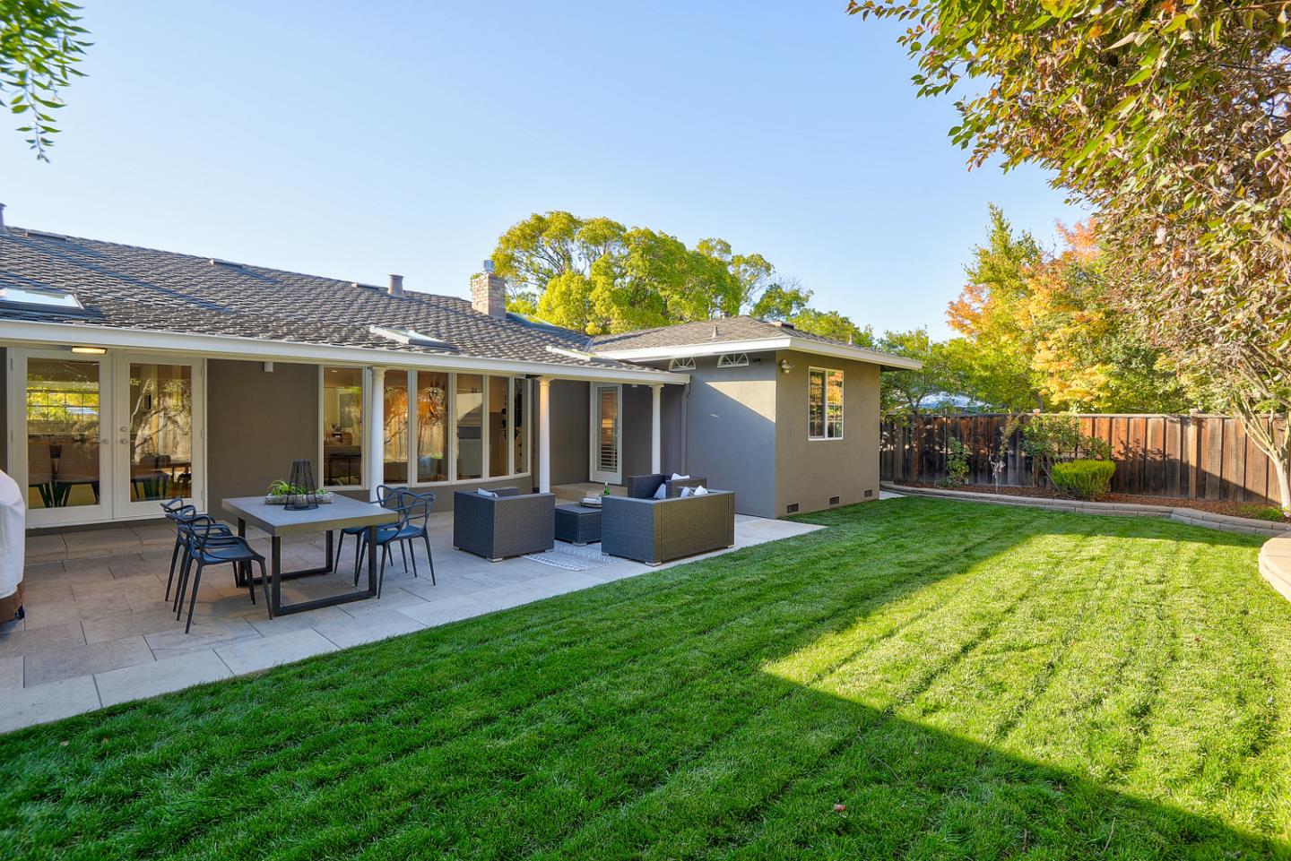1445 Meadow Lane Mountain View, CA 94040 - Photo 30 of 33 a view of a house with backyard and a patio