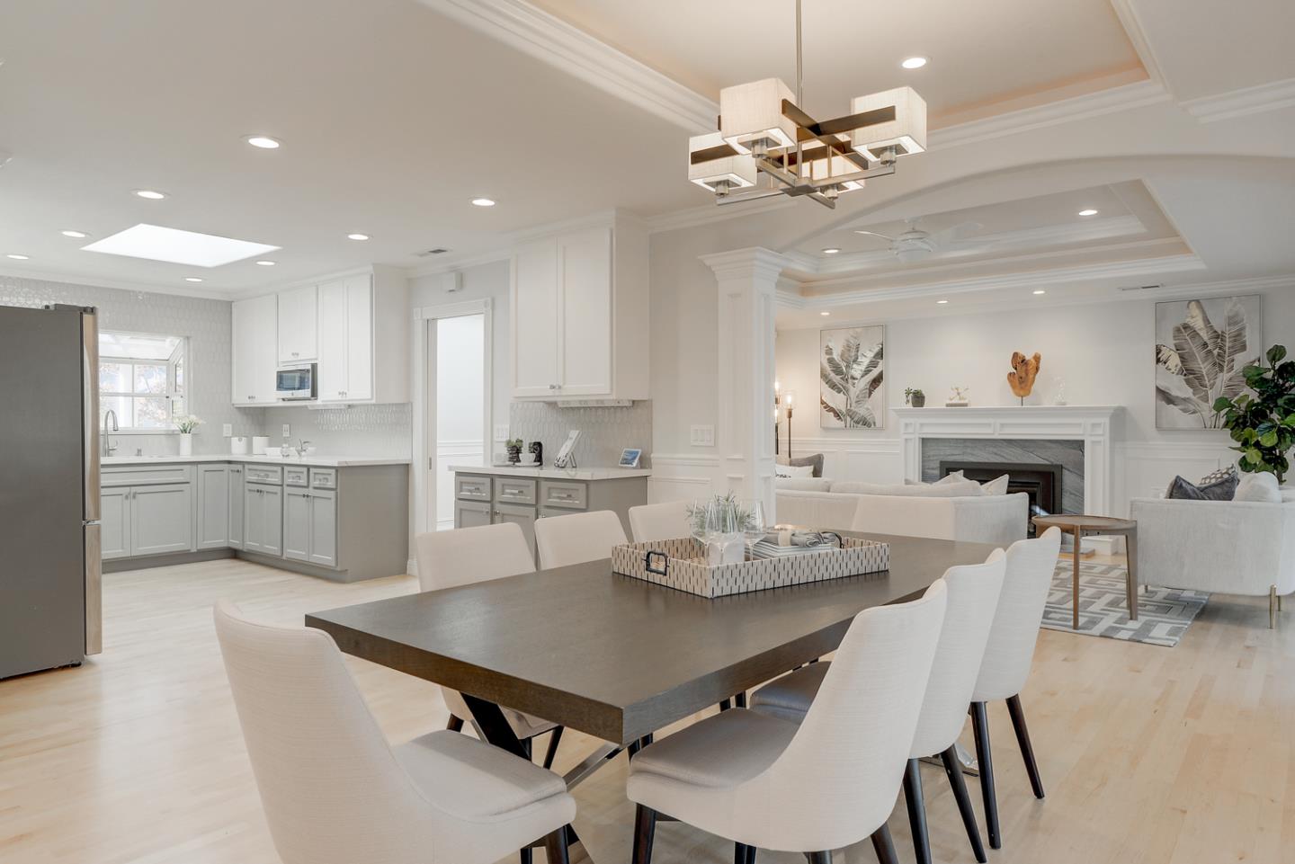 1445 Meadow Lane Mountain View, CA 94040 - Photo 9 of 33 a view of a dining room with furniture and a chandelier