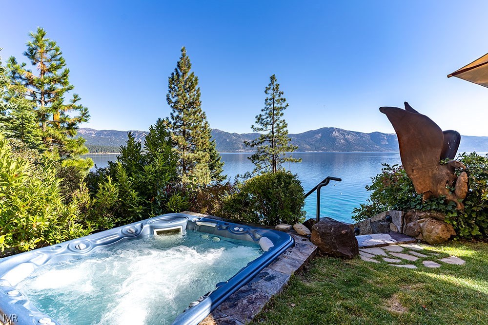 444 Gonowabie Road Crystal Bay, NV 89402 - Photo 30 of 35 a view of a backyard with plants and a patio