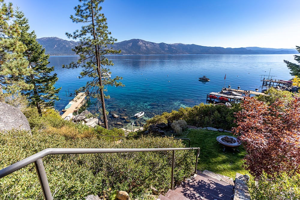 444 Gonowabie Road Crystal Bay, NV 89402 - Photo 32 of 35 a view of a lake with a mountain in the background