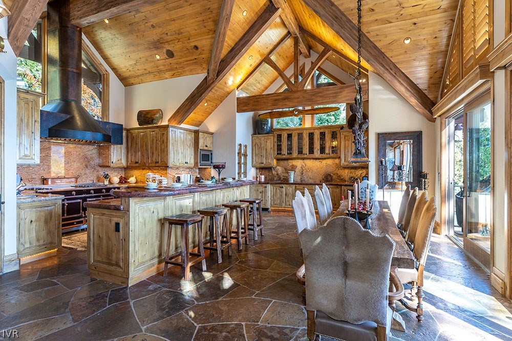 444 Gonowabie Road Crystal Bay, NV 89402 - Photo 7 of 35 a dining hall with stainless steel appliances granite countertop a stove and a dining table view