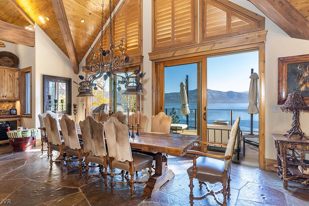 444 Gonowabie Road Crystal Bay, NV 89402 - Photo 10 of 35 a view of a patio with dining table and chairs