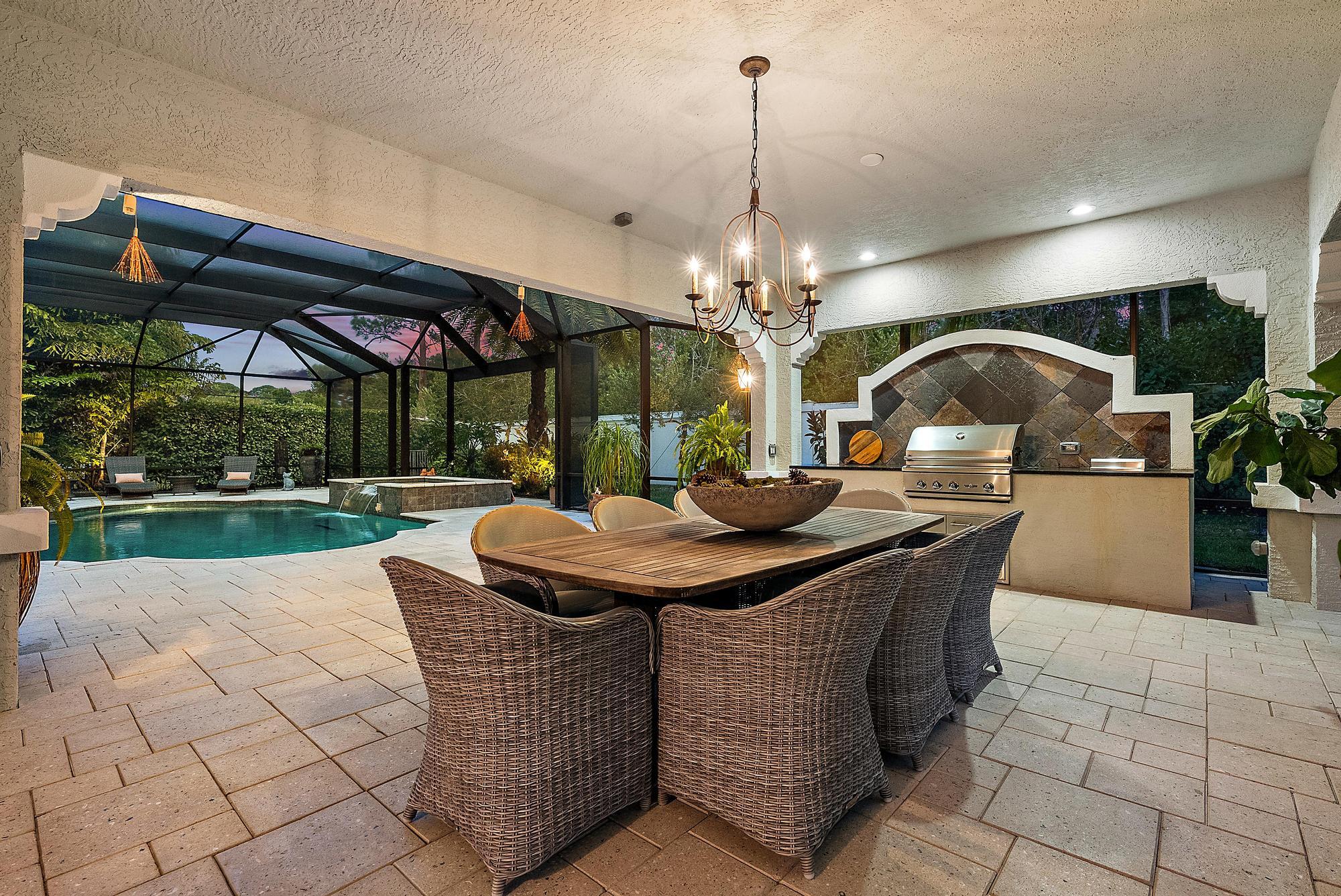 423 Rudder Cay Way Jupiter, FL 33458 - Photo 3 of 66 Covered Lanai & Summer Kitchen