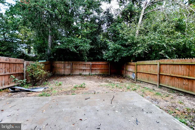 a backyard of a house