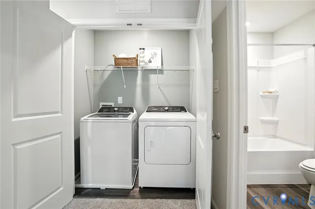 a room with storage and utility