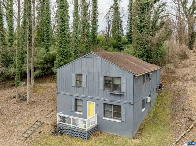 a aerial view of a house