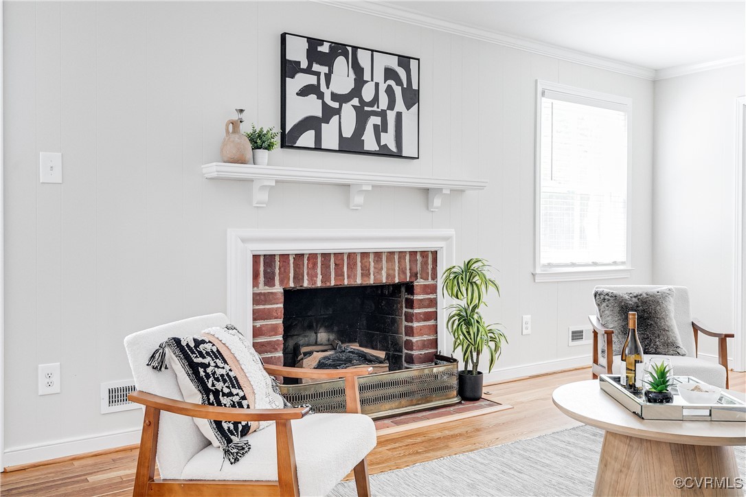 10231 Epsilon Road Richmond, VA 23235 - Photo 14 of 42 a living room with furniture and a fireplace