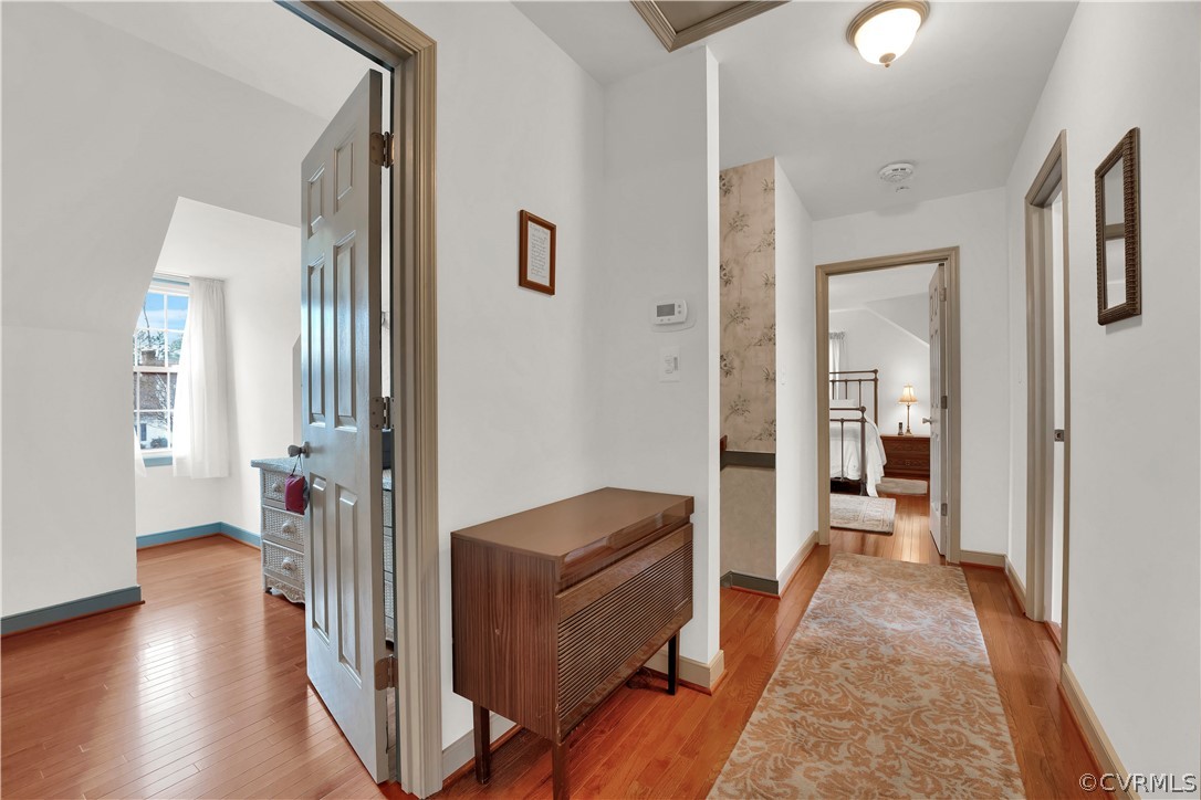 13113 Bluemont Road Chester, VA 23831 - Photo 30 of 41 a view of a hallway with wooden floor and windows